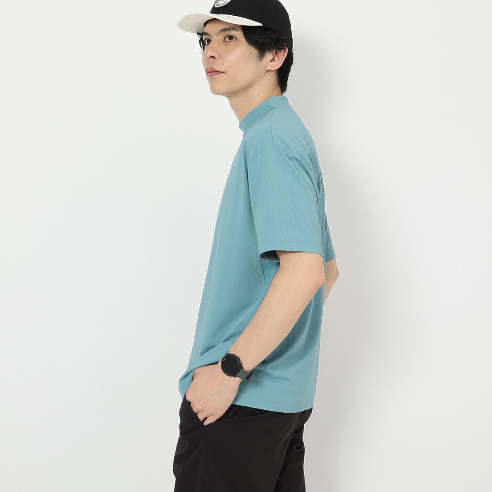 プーマ（PUMA）（メンズ）ゴルフウェア 吸汗速乾 接触冷感 グラフィック 半袖 モックネックシャツ 638996-02