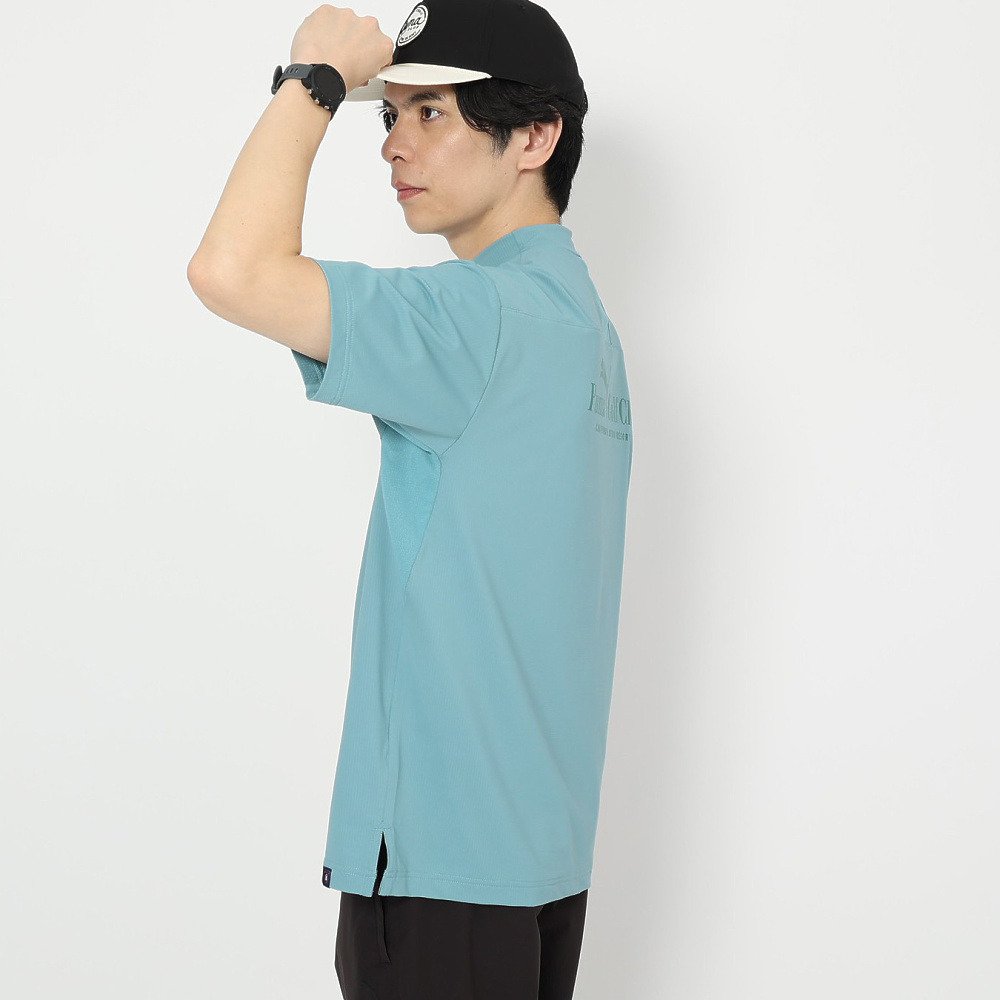プーマ（PUMA）（メンズ）ゴルフウェア 吸汗速乾 接触冷感 グラフィック 半袖 モックネックシャツ 638996-02