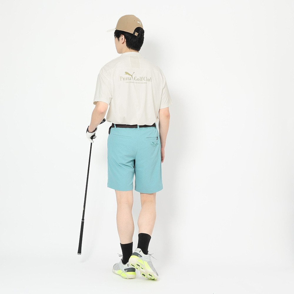 プーマ（PUMA）（メンズ）ゴルフウェア 吸汗速乾 接触冷感 グラフィック 半袖 モックネックシャツ 638996-03
