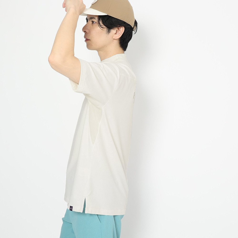 プーマ（PUMA）（メンズ）ゴルフウェア 吸汗速乾 接触冷感 グラフィック 半袖 モックネックシャツ 638996-03