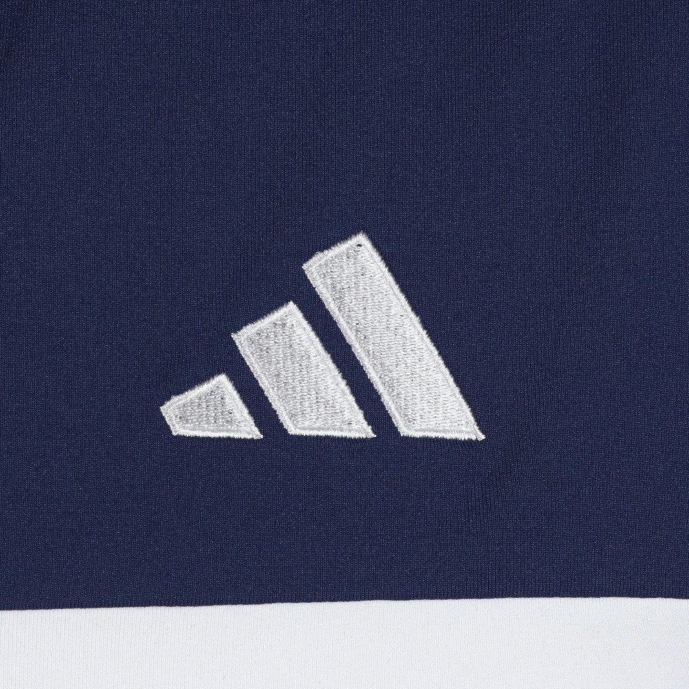 アディダス（adidas）（メンズ）ゴルフウェア 接触冷感 モックネック 半袖 メンズ カラーブロック シャツ OGH94-KM0877 NVY