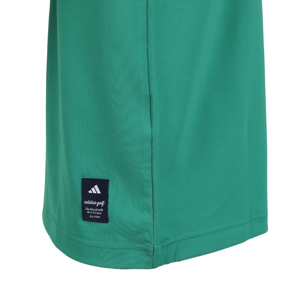 アディダス（adidas）（メンズ）ゴルフウェア 接触冷感 モックネック 半袖 メンズ カラーブロック シャツ OGH94-KM0878 GRN