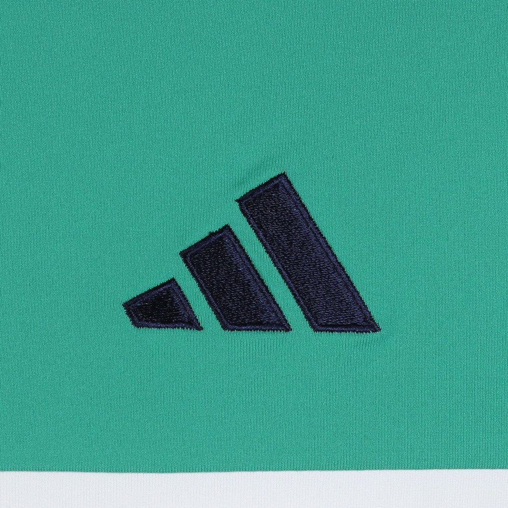 アディダス（adidas）（メンズ）ゴルフウェア 接触冷感 モックネック 半袖 メンズ カラーブロック シャツ OGH94-KM0878 GRN