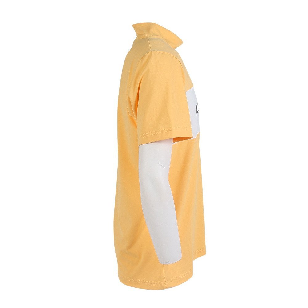 アディダス（adidas）（メンズ）ゴルフウェア 接触冷感 モックネック 半袖 メンズ カラーブロック シャツ OGH94-KM0879 YEL