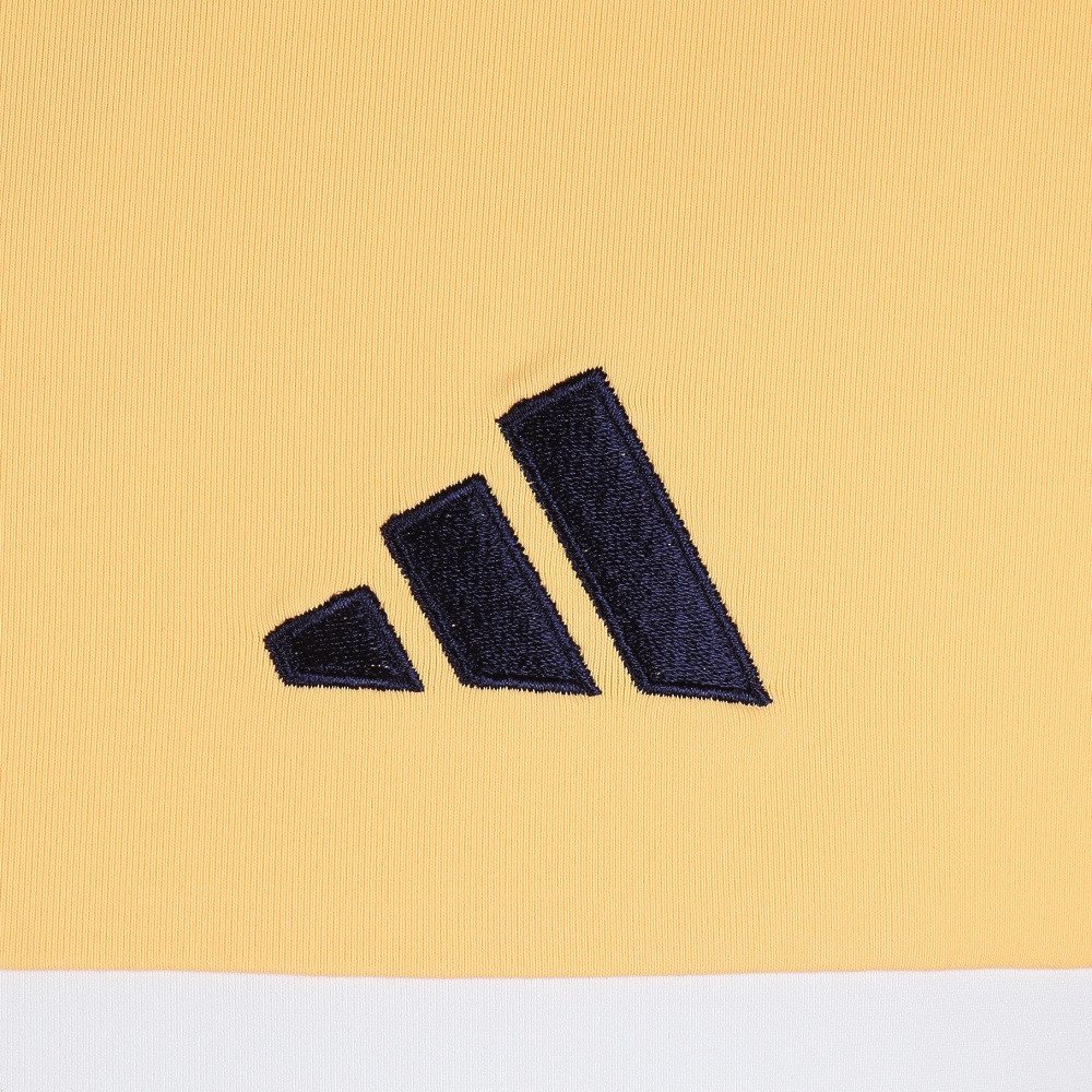 アディダス（adidas）（メンズ）ゴルフウェア 接触冷感 モックネック 半袖 メンズ カラーブロック シャツ OGH94-KM0879 YEL