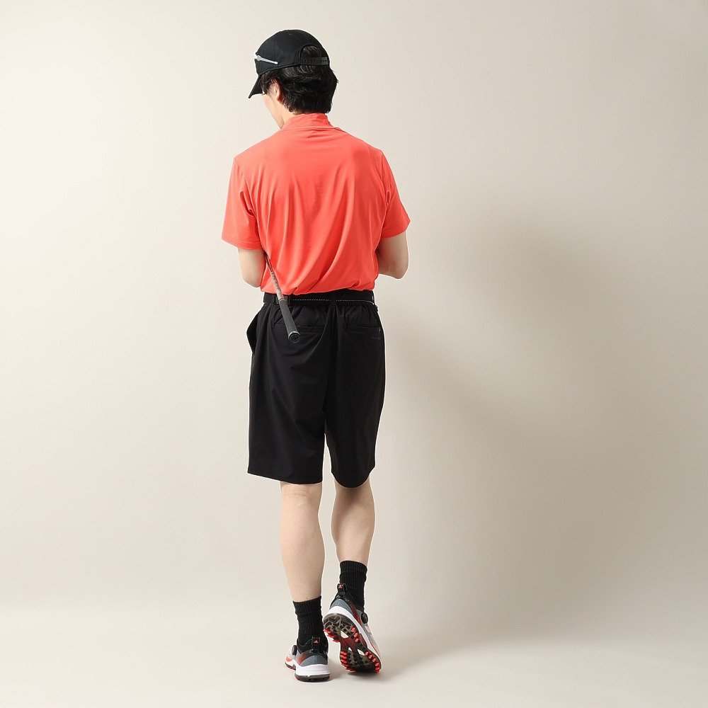 アディダス（adidas）（メンズ）ゴルフウェア 接触冷感 モックネック 半袖 メンズ カラーブロック シャツ OGH94-KM2222 RED