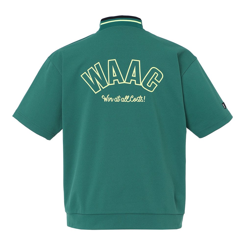 WAAC ゴルフシャツ Lサイズ ワック（WAAC）（メンズ）ゴルフ 半袖Tシャツ バックロゴピケモック