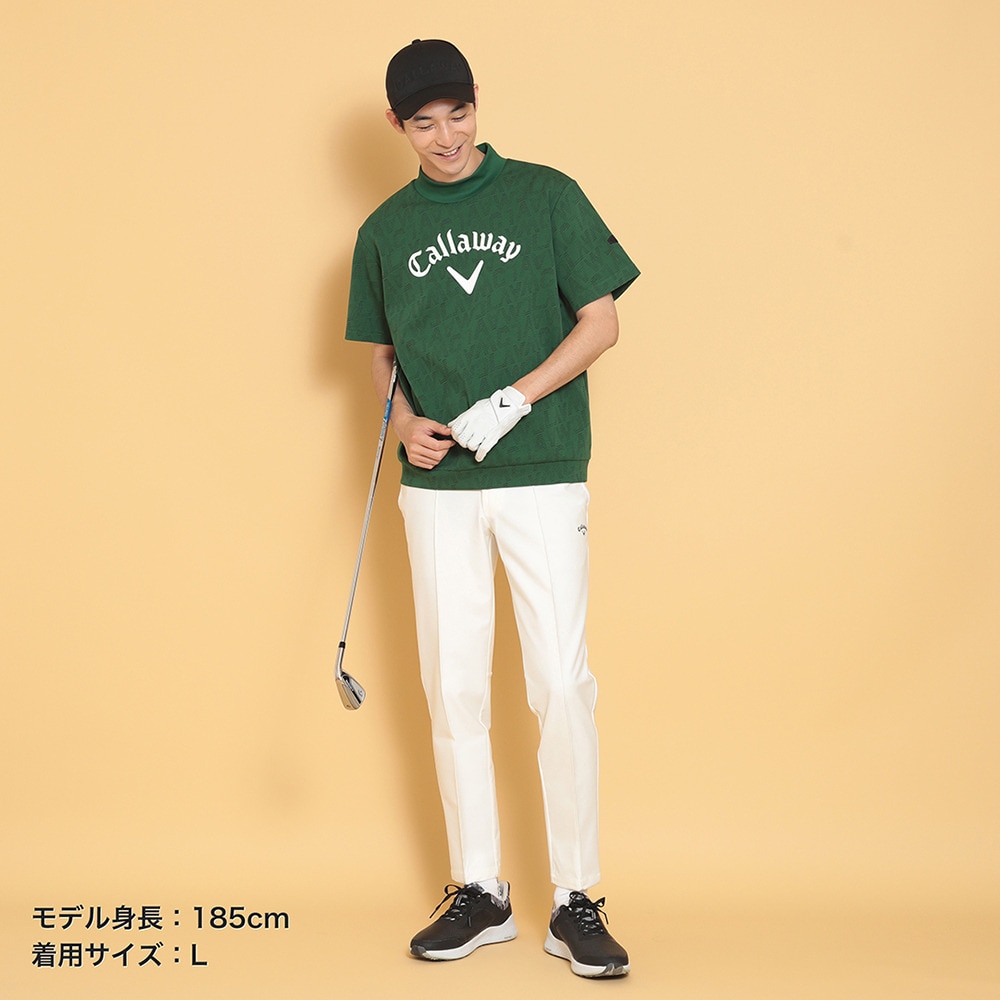 キャロウェイ（CALLAWAY）（メンズ）ゴルフウェア 半袖モックネックスウェット C24217103-1140