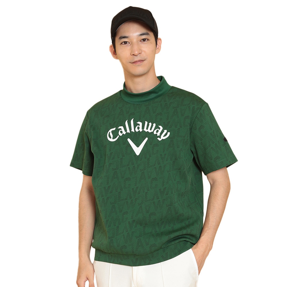 キャロウェイ（CALLAWAY）（メンズ）ゴルフウェア 半袖モックネックスウェット C24217103-1140