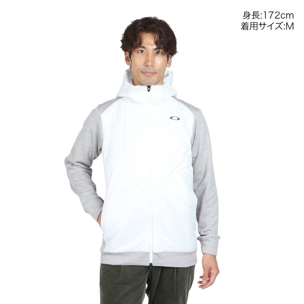 オークリー（OAKLEY）（メンズ）ゴルフウェア 吸汗速乾 フード付き Hybrid Puff Fleece 7.0 ジャケット FOA406912-27B