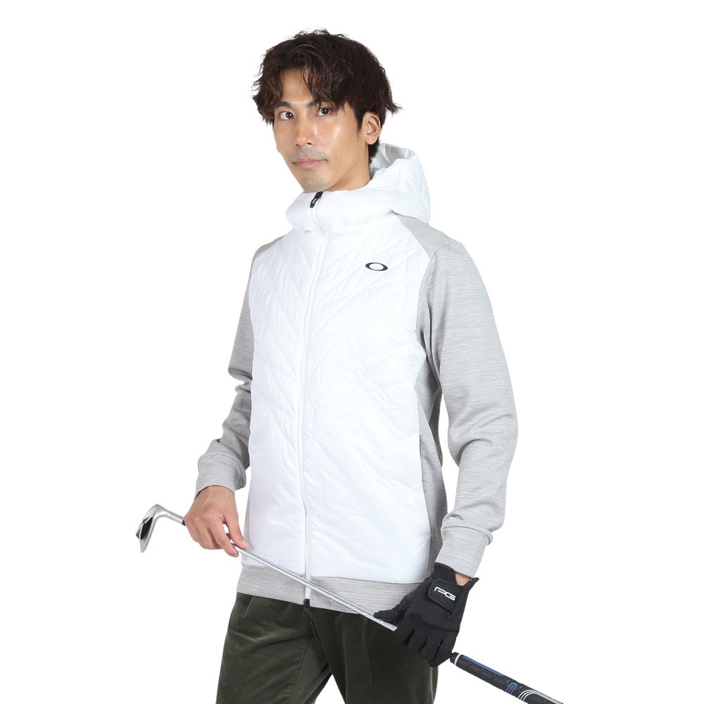 オークリー（OAKLEY）（メンズ）ゴルフウェア 吸汗速乾 フード付き Hybrid Puff Fleece 7.0 ジャケット FOA406912-27B