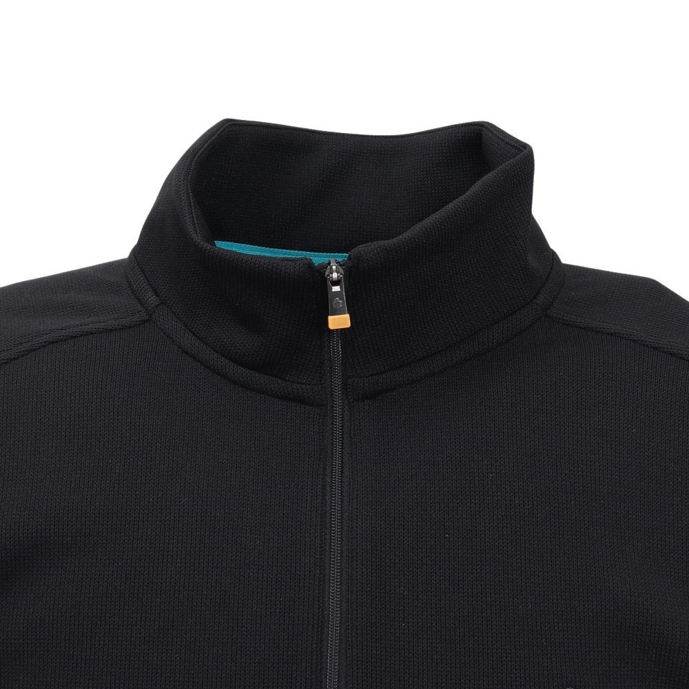 マンシングウエア（MUNSING WEAR）（メンズ）ゴルフウェア モックネック  ストレッチ 長袖 ハーフジップカットソー MG5SSW82M BK00