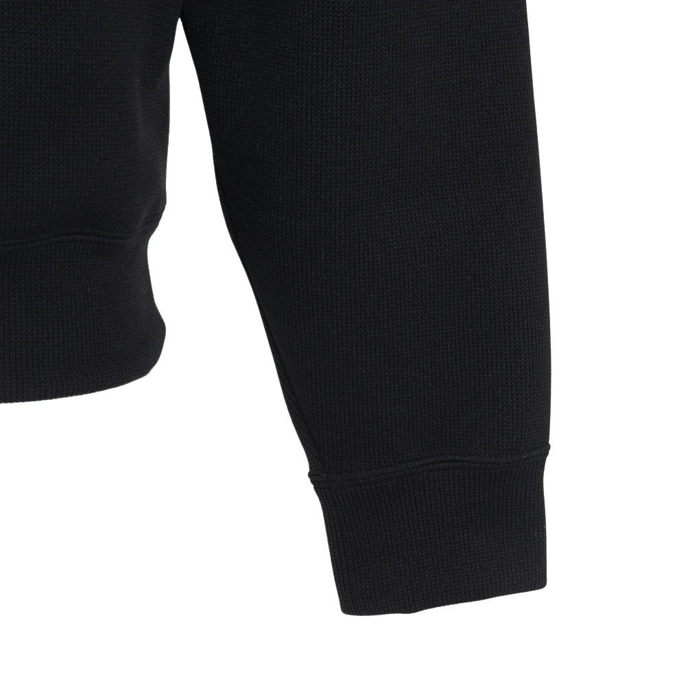マンシングウエア（MUNSING WEAR）（メンズ）ゴルフウェア モックネック  ストレッチ 長袖 ハーフジップカットソー MG5SSW82M BK00