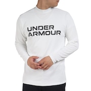 アンダーアーマー（UNDER ARMOUR）（メンズ）ゴルフウェア UPF30 長袖 ストレッチ ルーズ ゆったり ワッフル クルーネック シャツ 1375332 100