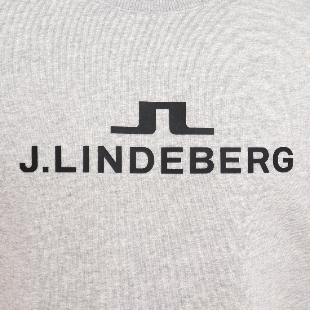 J.LINDEBERG（メンズ）ゴルフウェア 裏起毛 クルーネックトレーナー 071-37922-013