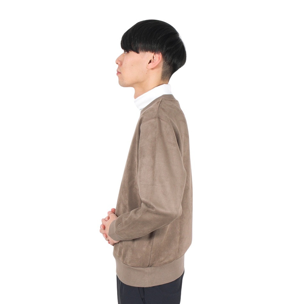 ニューエラ（NEW ERA）（メンズ）ゴルフウェア 長袖 スウェット クルーネック Poly Suede ポリスウェード 13821760