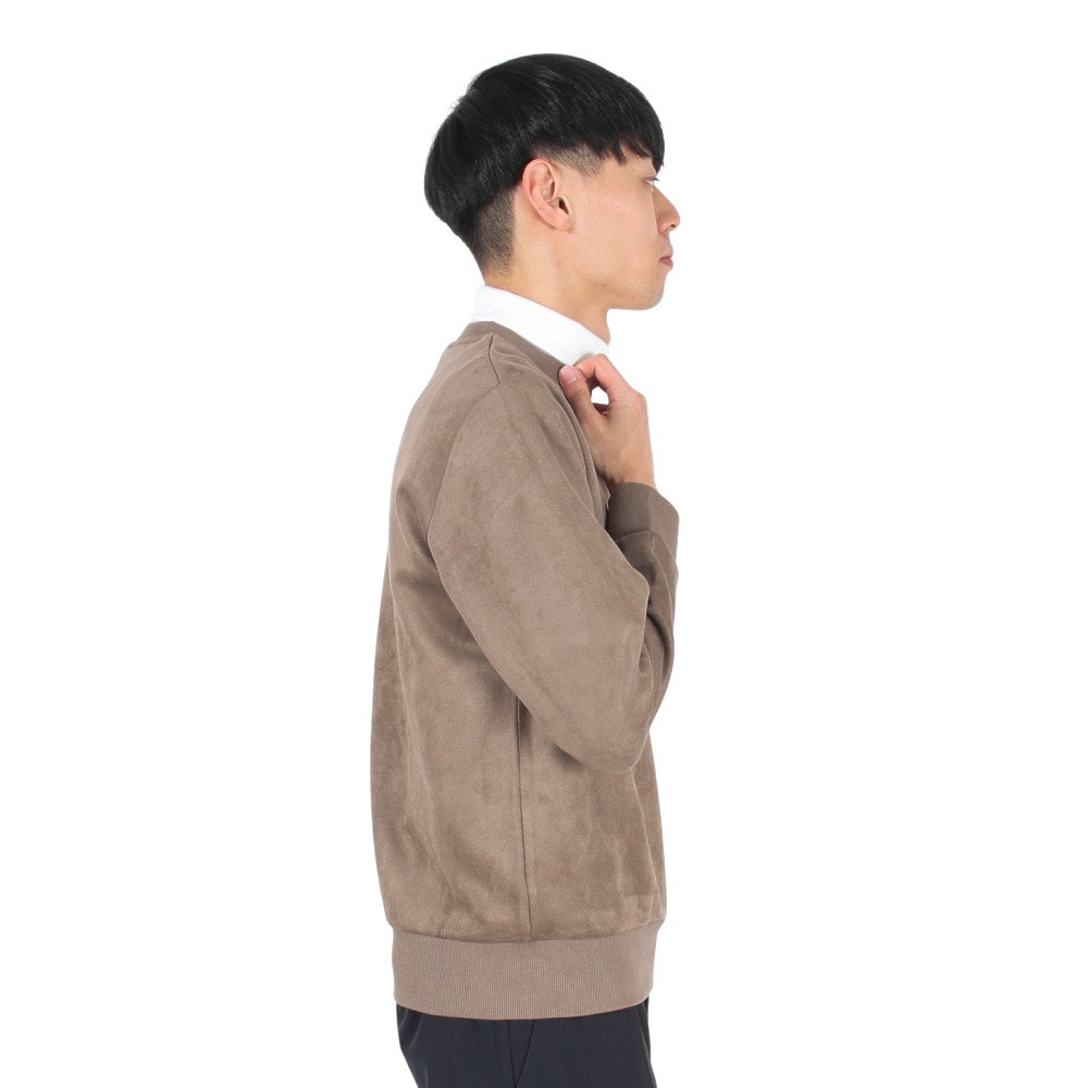 ニューエラ（NEW ERA）（メンズ）ゴルフウェア 長袖 スウェット クルーネック Poly Suede ポリスウェード 13821760