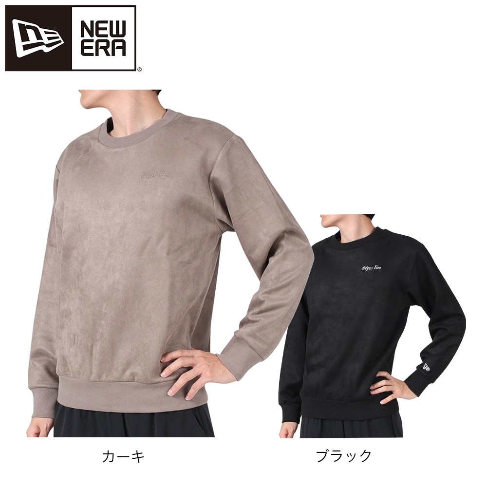 ニューエラ（NEW ERA）（メンズ）ゴルフウェア 長袖 スウェット クルーネック Poly Suede ポリスウェード 13821761