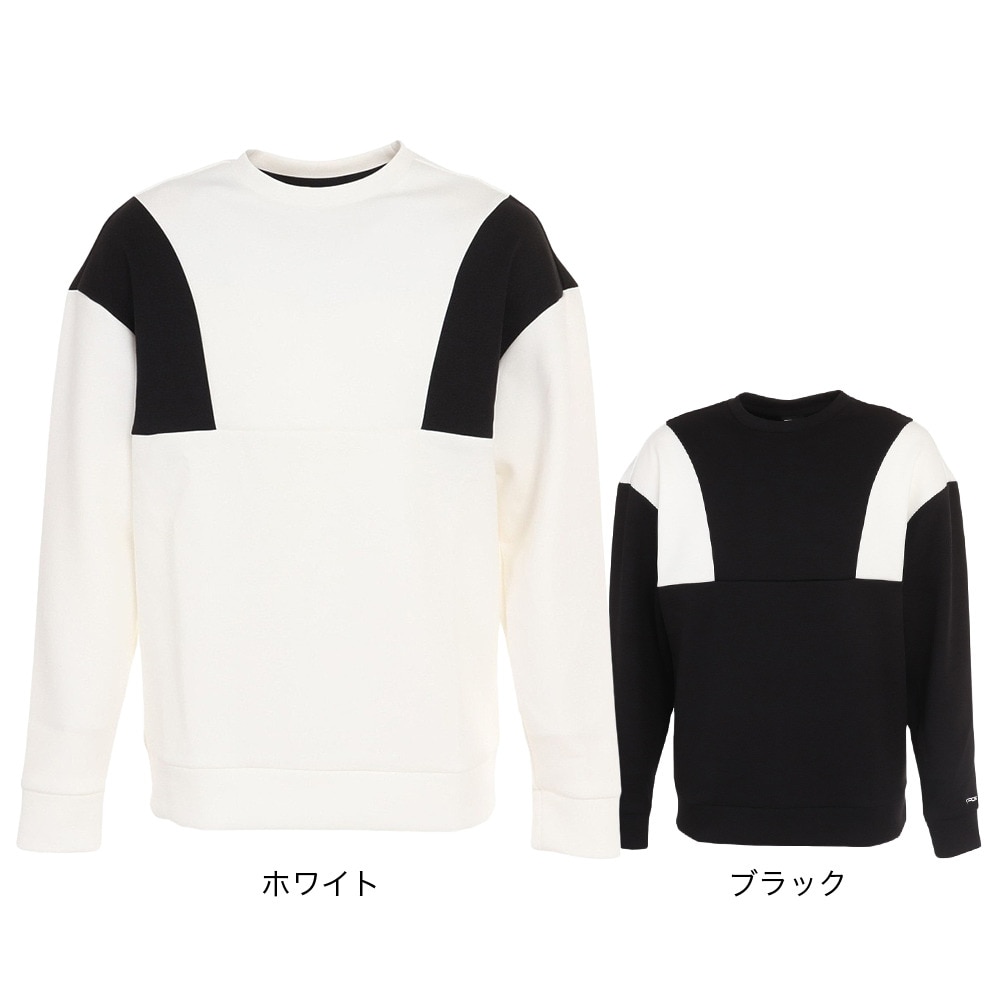 パフォーマンスギア（PG）（メンズ）ゴルフウェア 吸湿発熱 長袖 クルーネックプルオーバー 401PG3STS0004 BLK
