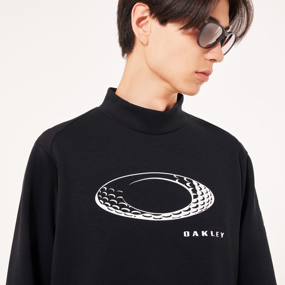 オークリー（OAKLEY）（メンズ）ゴルフウェア 吸汗速乾 ELIPS モックネックシャツ FOA406952-02E