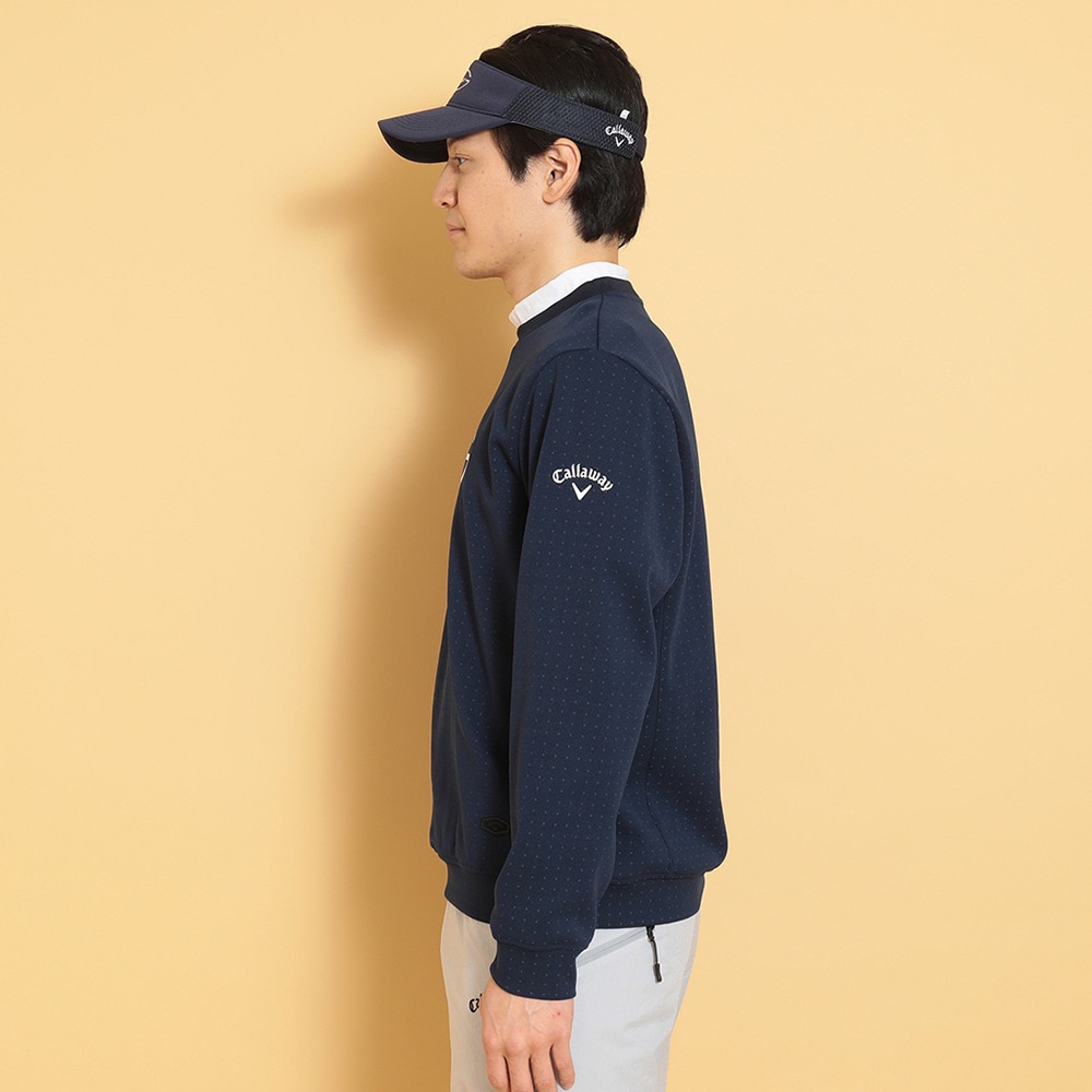 キャロウェイ（CALLAWAY）（メンズ）ゴルフウェア ドットプリント 長袖スウェット C25117101-1120