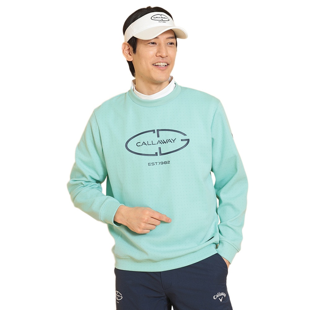 キャロウェイ（CALLAWAY）（メンズ）ゴルフウェア ドットプリント 長袖スウェット C25117101-1130