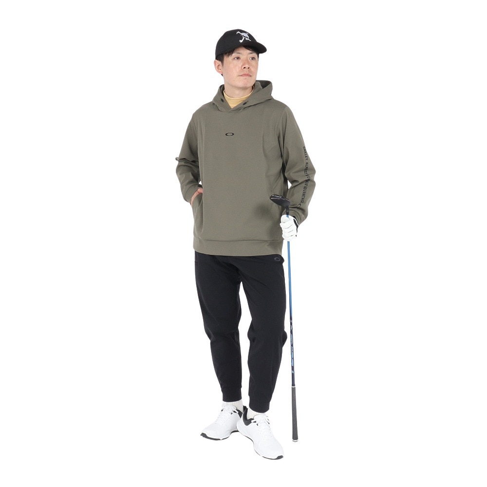 【2024モデル】オークリー ウェア プルオーバー フーディー ワイド パーカー 長袖 ゴルフウェア 冬物 Oakley Pullover  Hoodie Wide FOA406949 メンズ ユニセックス 野球 スポーツウェア トレーニングウェア ウィンドブレーカー 秋物 秋用 冬用