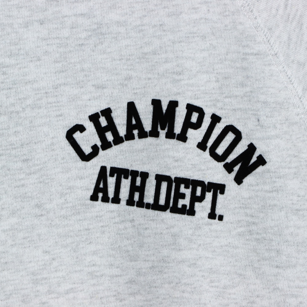 チャンピオン（CHAMPION）（メンズ）ゴルフウェア 速乾 抗菌防臭 半袖モックネック スウェット C3-BG003 070
