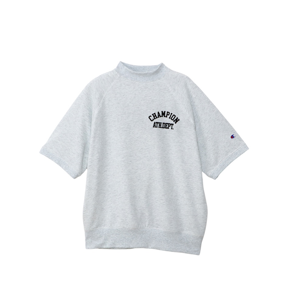 チャンピオン（CHAMPION）（メンズ）ゴルフウェア 速乾 抗菌防臭 半袖モックネック スウェット C3-BG003 070