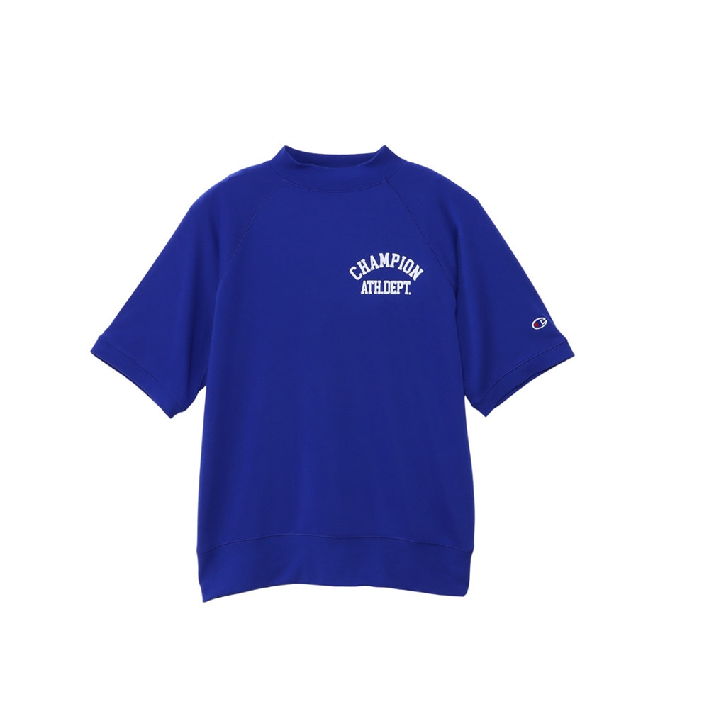 チャンピオン（CHAMPION）（メンズ）ゴルフウェア 速乾 抗菌防臭 半袖モックネック スウェット C3-BG003 340