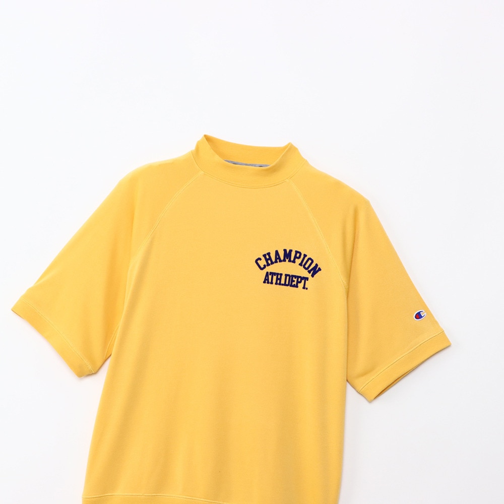 チャンピオン（CHAMPION）（メンズ）ゴルフウェア 速乾 抗菌防臭 半袖モックネック スウェット C3-BG003 573