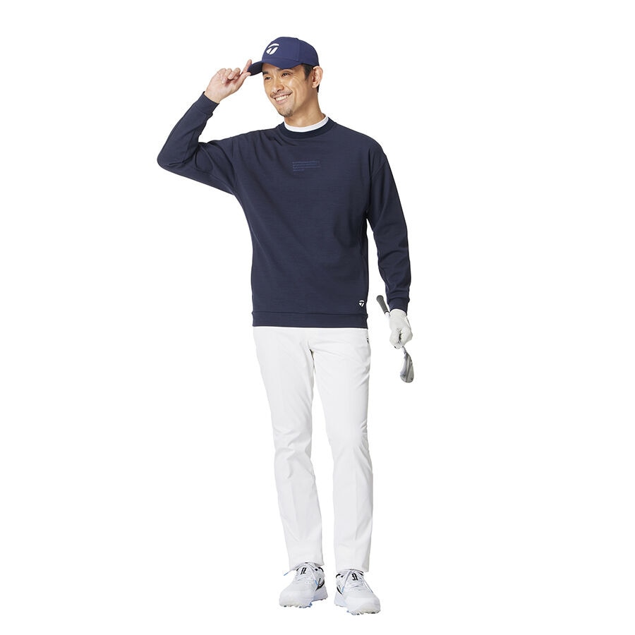 テーラーメイド（TAYLORMADE）（メンズ）ゴルフウェア 長袖 バックロゴクルースウェット M13127-UN610