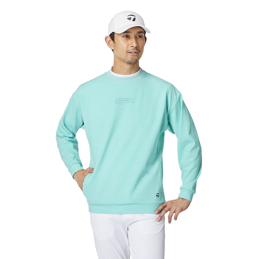 テーラーメイド（TAYLORMADE）（メンズ）ゴルフウェア 長袖 バックロゴクルースウェット M13129-UN610