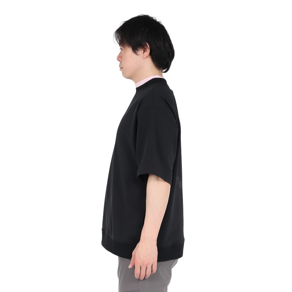 ニューバランス（new balance）（メンズ）ゴルフウェア スウェット 半袖 クルーネック プルオーバー 012-5164001-010