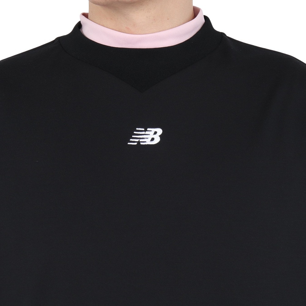 ニューバランス（new balance）（メンズ）ゴルフウェア スウェット 半袖 クルーネック プルオーバー 012-5164001-010