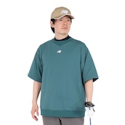 (メンズ)ゴルフウェア スウェット 半袖 クルーネック プルオーバー 012-5164001-182