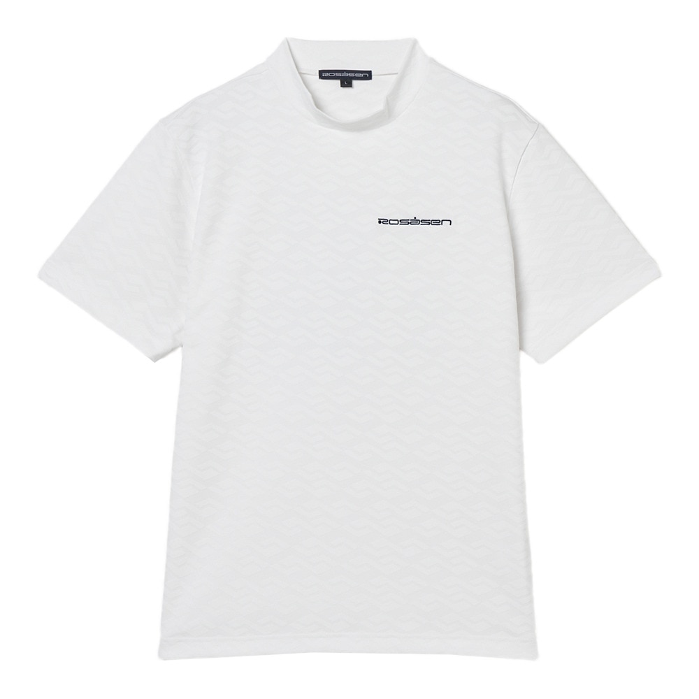 ROSASEN(ROSASEN)ゴルフウェア ジャカート 半袖 クルーネック 044-24842-25AW-005(Men’s) ROSASEN（ROSASEN）（メンズ）ゴルフウェア ジャカート 半袖 クルー