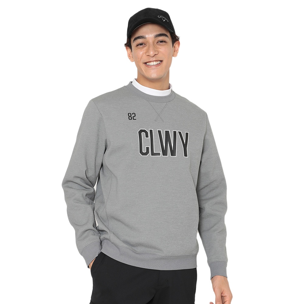 キャロウェイ（CALLAWAY）（メンズ）ゴルフウェア カノコダブルニットクルーネックスウェット C25217103-1021
