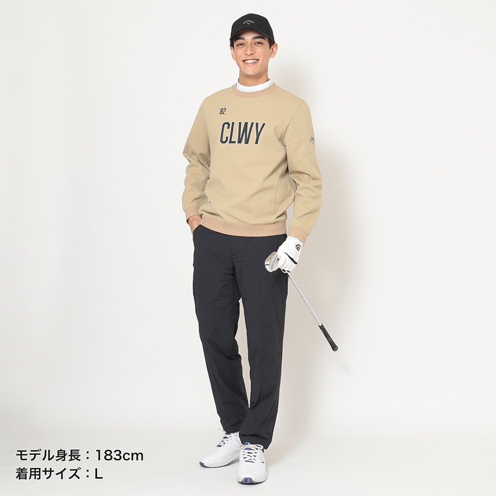 キャロウェイ（CALLAWAY）（メンズ）ゴルフウェア カノコダブルニットクルーネックスウェット C25217103-1040