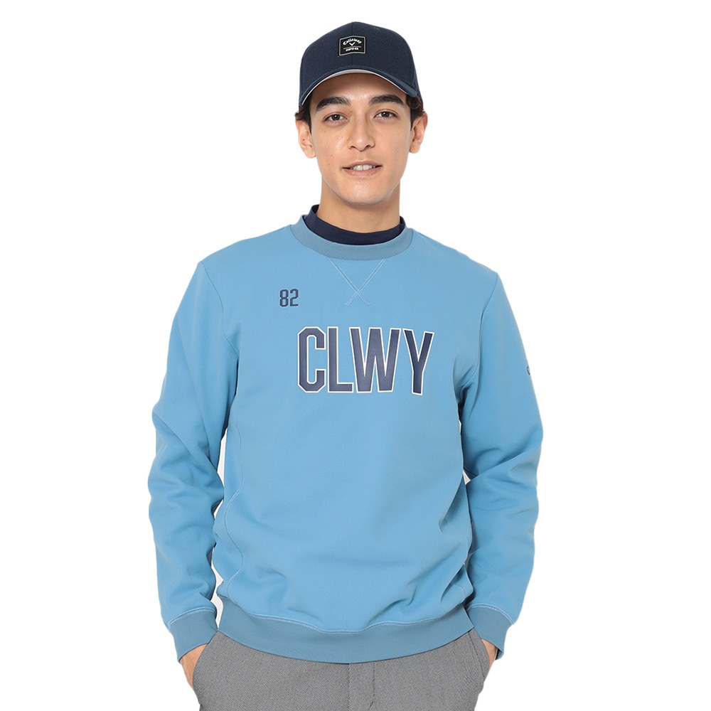 キャロウェイ（CALLAWAY）（メンズ）ゴルフウェア カノコダブルニットクルーネックスウェット C25217103-1110