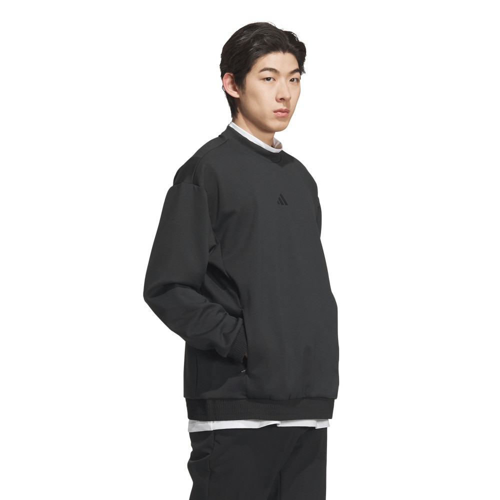 アディダス（adidas）（メンズ）ゴルフウェア スウェットシャツ 長袖 JUW93-JN1251 BLK