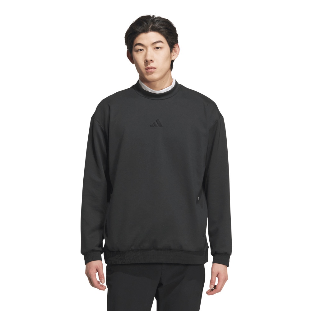 アディダス（adidas）（メンズ）ゴルフウェア スウェットシャツ 長袖 JUW93-JN1251 BLK