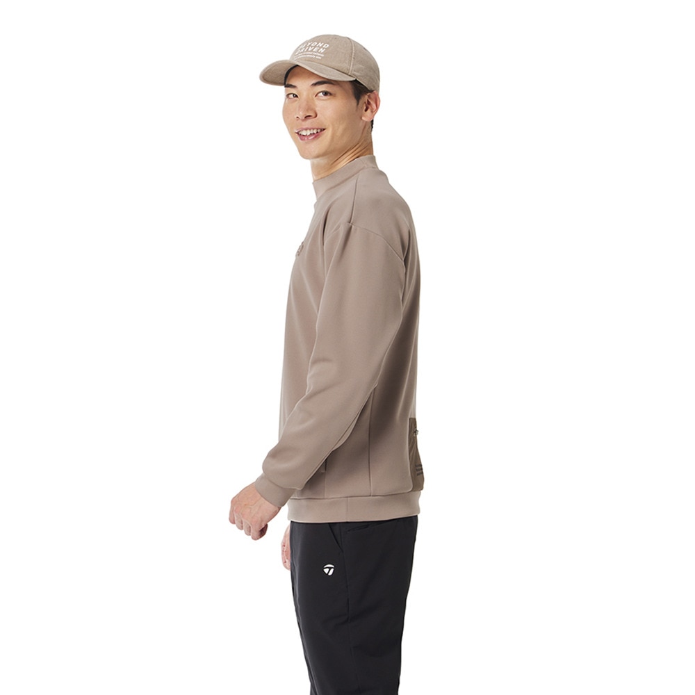 新品未使用♡テーラーメイド 長袖 モックネック トレーナー XL クリーム色 テーラーメイド（TAYLORMADE）（メンズ）ゴルフウェア 長袖 ロゴ