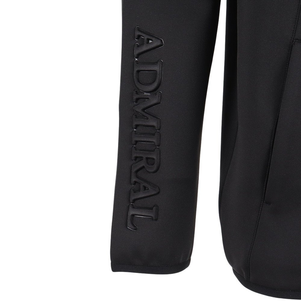 アドミラル ゴルフ（Admiral GOLF）（メンズ）ゴルフウェア ダンボール ハーフジップ スウェットシャツ ADMA554-BLK