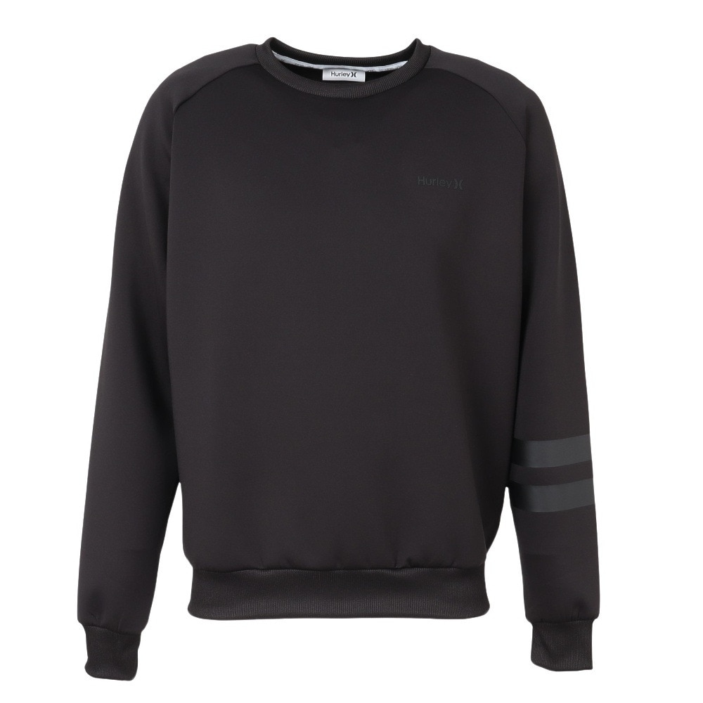 ハーレー（HURLEY）（メンズ）ゴルフウェア ファントム スウェット ライト クルーネック 長袖 MGFL252076-BLK