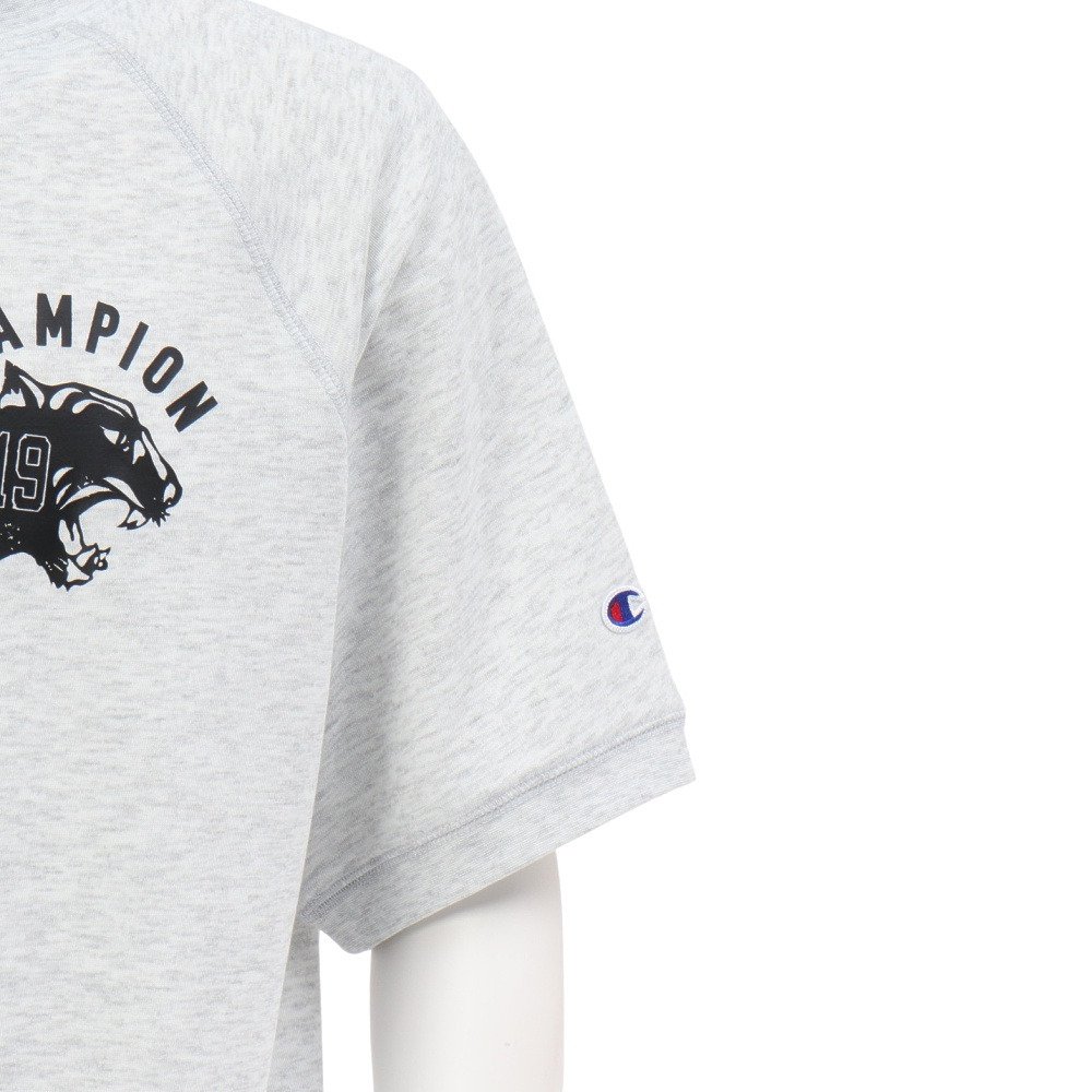 チャンピオン（CHAMPION）（メンズ）ゴルフウェア テックウィーブ テリー ショートスリーブ クルーネック スウェットシャツ C3-DG001 070