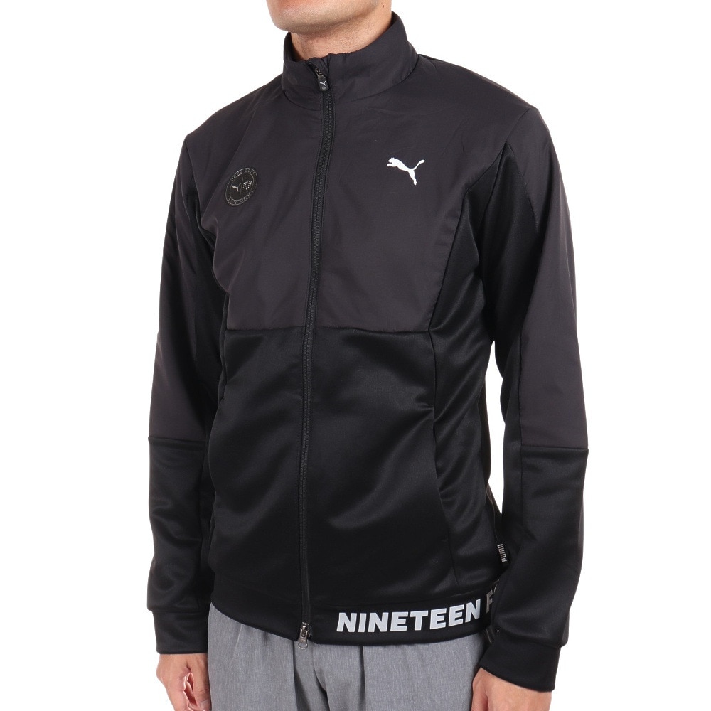 プーマ(PUMA)(メンズ)ゴルフウェア アウター スウェット コンビネーション フルジップブルゾン 539396-01