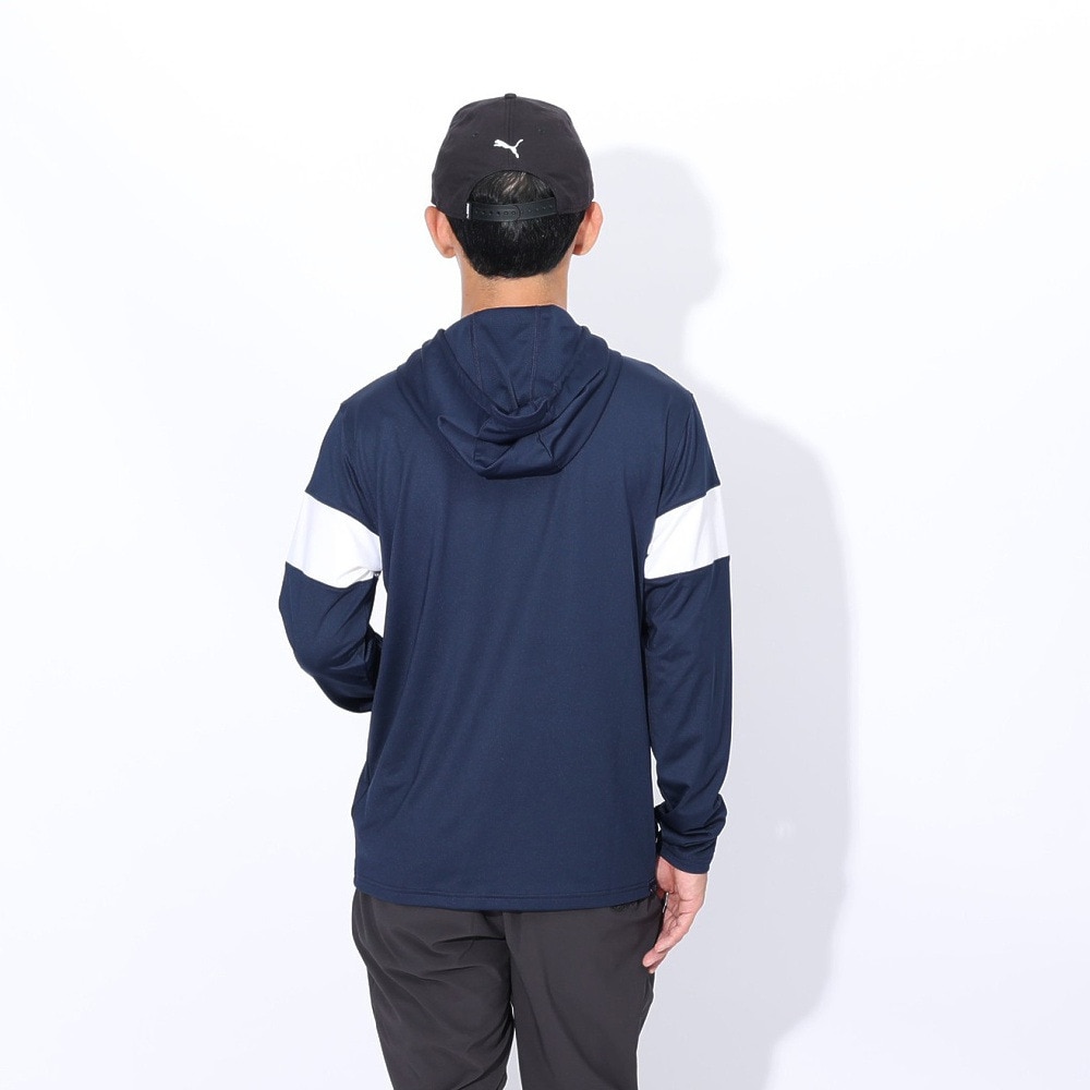 プーマ（PUMA）（メンズ）ゴルフウェア 吸水速乾 長袖 パーカー カラーブロックフーディ トレーナー 620760-02