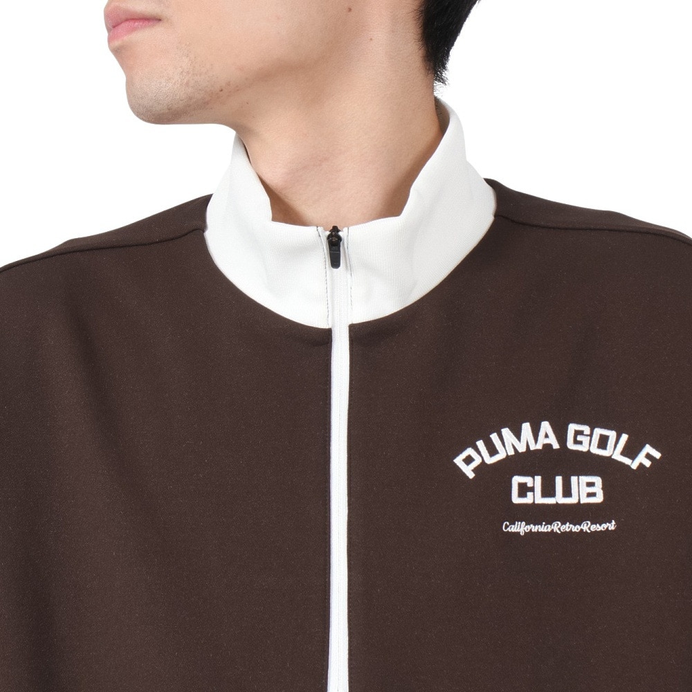 プーマ（PUMA）（メンズ）ゴルフウェア ハーフジップ ポリウラケス スウェットシャツ 631656-02