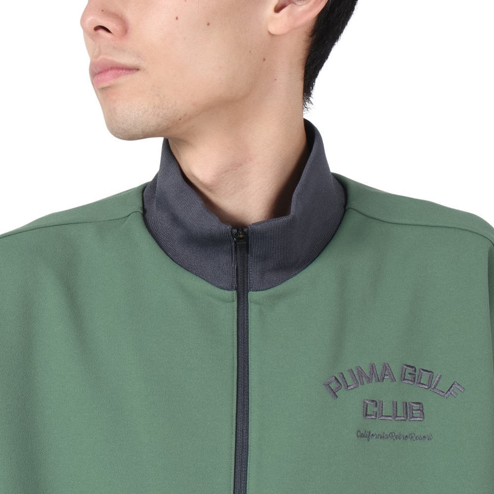 プーマ（PUMA）（メンズ）ゴルフウェア 長袖 ハーフジップ ポリウラケス スウェットシャツ 631656-03